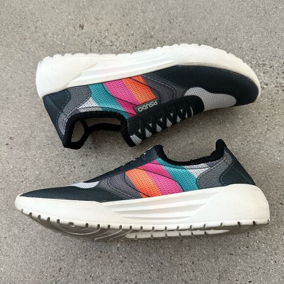 Psudo Women's Court Black / Multi Slip On Sneakers - Picture 4 of 7